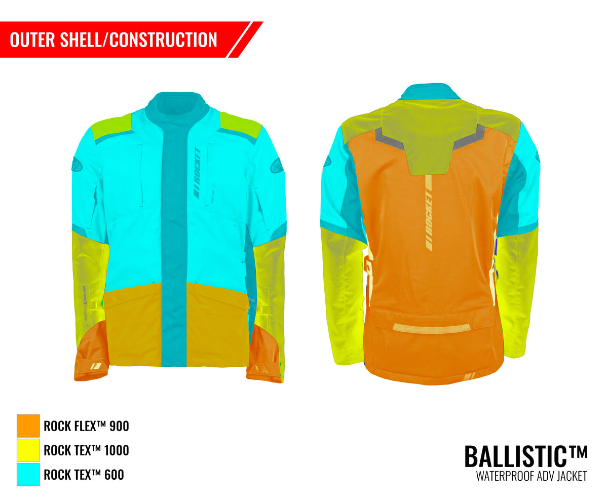 CHAMARRA IMPERMEABLE CON PROTECCIONES BALLISTIC™ 16.0