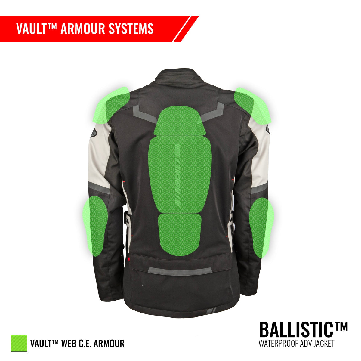 CHAMARRA IMPERMEABLE CON PROTECCIONES BALLISTIC™ 16.0