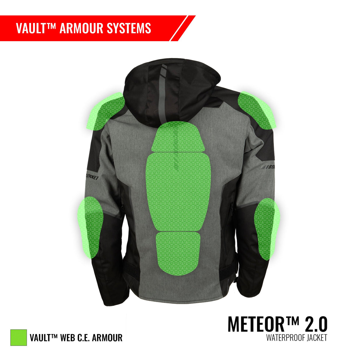 CHAMARRA IMPERMEABLE CON PROTECCIONES METEOR™ 2.0