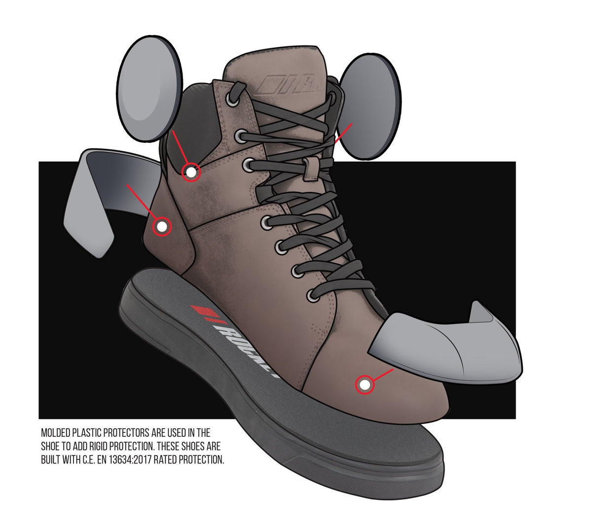 BOTA CON PROTECCIONES MISSION™ 2.0
